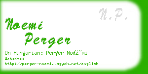 noemi perger business card